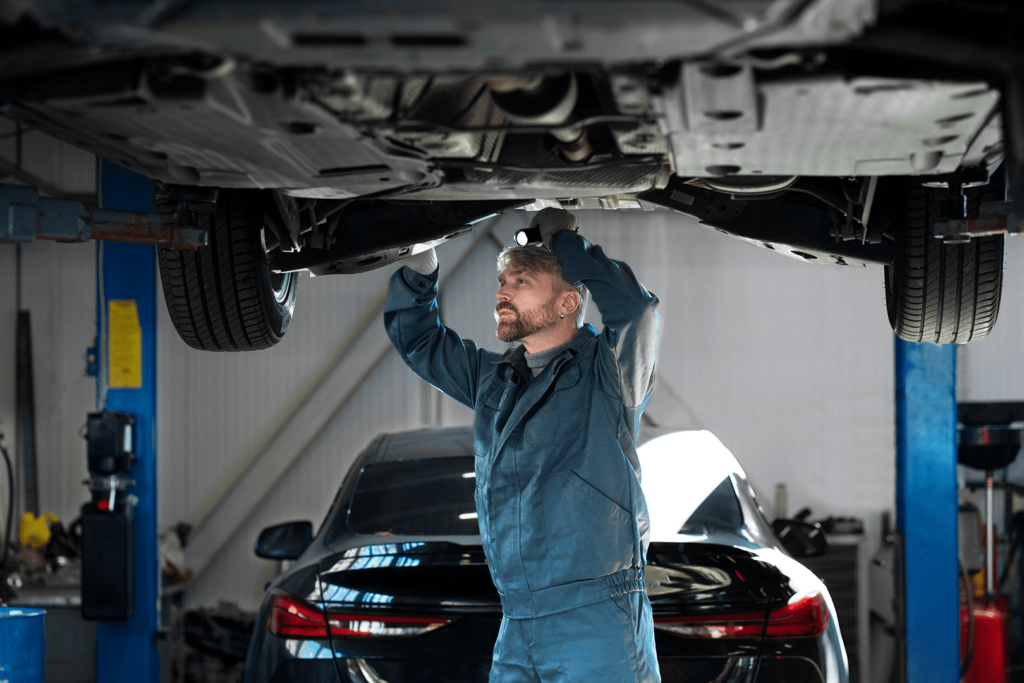 Imagem de um profissional mecânico. SB Auto Center - Melhor serviço mecânico de Pinhais